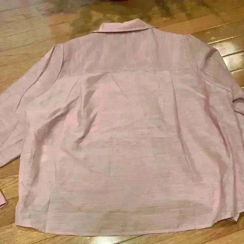 ASM Anna XS button down dusty pink blouse - Picture 6 of 6